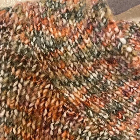 Susan Bristol wool blend artsy pastel sweater spring layering S - Picture 6 of 8